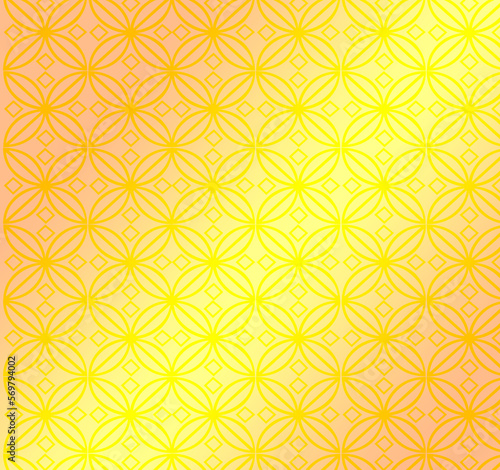 seamless pattern with yellow flowers