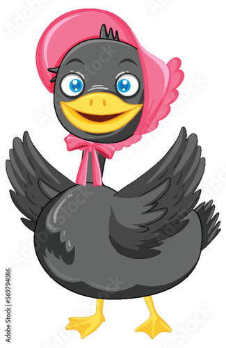 Duck mallard cartoon character