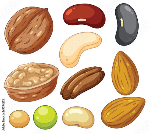 Bean nut pea collection