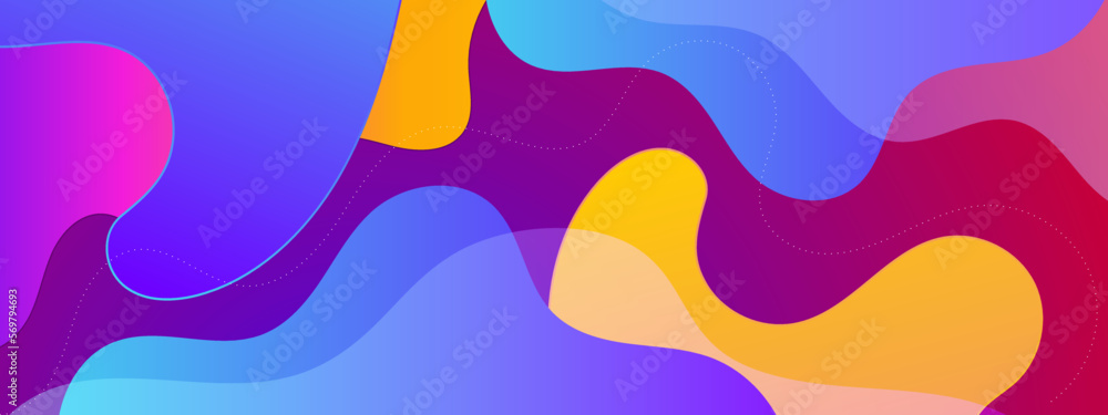 Abstract modern colorful blend and creative dynamic banner background Abstract modern colorful blend and creative dynamic banner background