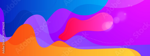 Abstract modern colorful blend and creative dynamic banner background