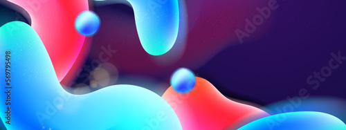 Colorful fluid background dynamic textured geometric element. Modern gradient light vector illustration.