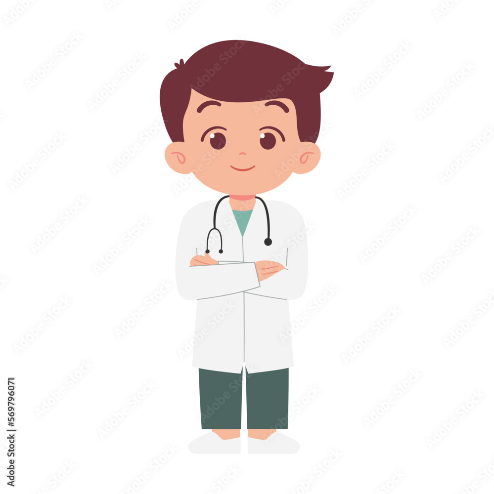 Doctor character. Medical concept illustration Doctor character. Medical concept illustration
