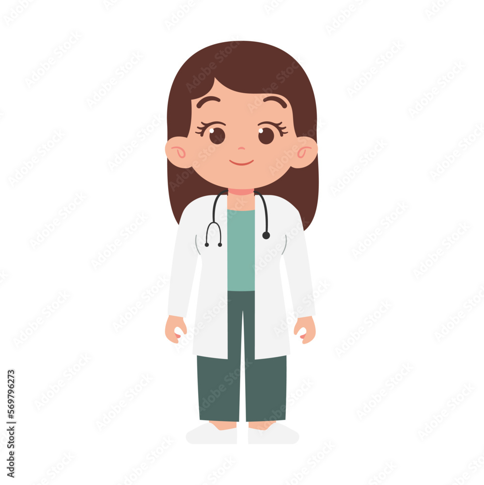 Doctor character. Medical concept illustration Doctor character. Medical concept illustration