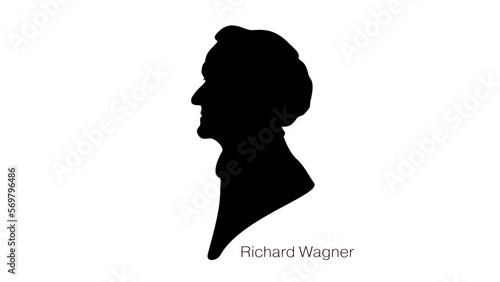 Richard Wagner silhouette