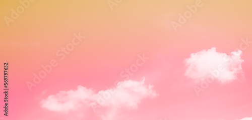 Red Pink and Cloud Sky Pastel Background,Wallpaper Rainbow Colored,Card or Poster Sweet Gradient Backdrop Free Space for add Text or Products Presentation, Travel Tropical Summer Holidays.