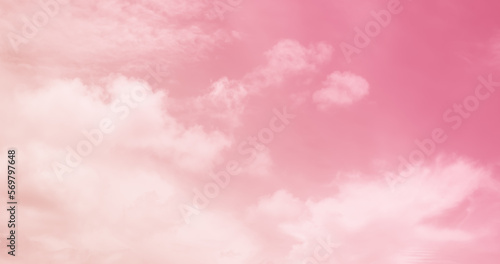 Red Pink and Cloud Sky Pastel Background,Wallpaper Rainbow Colored,Card or Poster Sweet Gradient Backdrop Free Space for add Text or Products Presentation, Travel Tropical Summer Holidays.