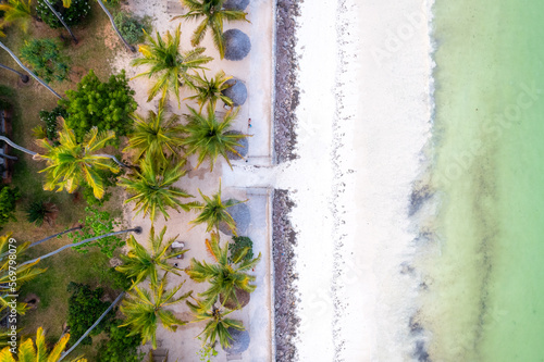 Zanzibar is a real oasis for holidays, and the beach looks like paradise thanks to sunny days and palm trees. © Sebastian