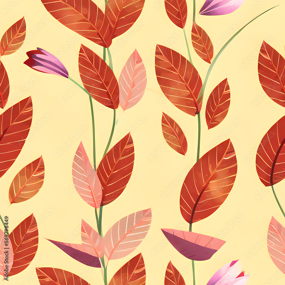 Seamless Floral Pattern Design. Flower Repeat Pattern for textile design, wallpaper, fabric, surface pattern designs