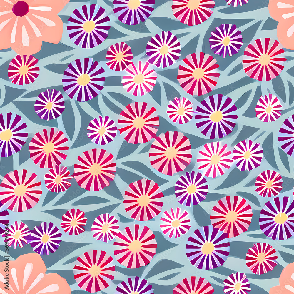 Seamless Floral Pattern Design. Flower Repeat Pattern for textile design, wallpaper, fabric, surface pattern designs Seamless Floral Pattern Design. Flower Repeat Pattern for textile design, wallpaper, fabric, surface pattern designs