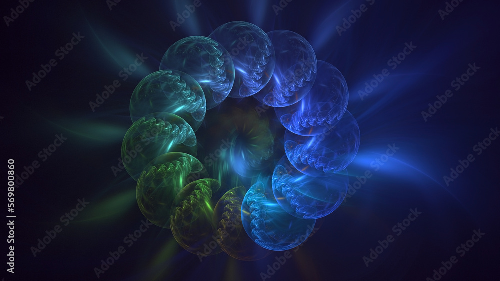 3D rendering abstract circle light background 3D rendering abstract circle light background