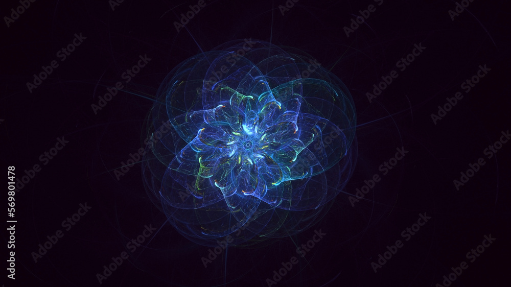 3D rendering abstract round light background 3D rendering abstract round light background