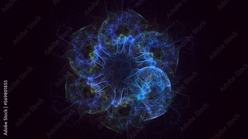 3D rendering abstract circle light background 3D rendering abstract circle light background