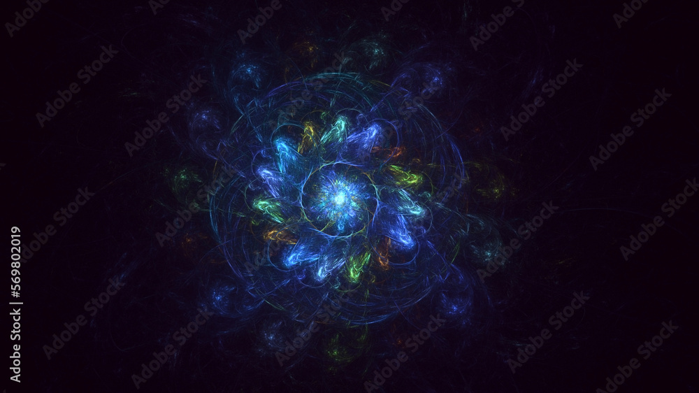 3D rendering abstract circle light background 3D rendering abstract circle light background