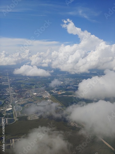 clouds over the city