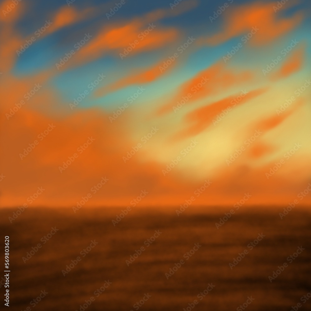 Sunset paint art