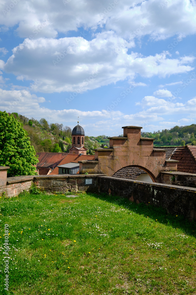 Burg Rieneck in der Stadt Rieneck im Sinntal, Landkreis Main-Spessart, Unterfranken, Franken, Bayern, Deutschland Burg Rieneck in der Stadt Rieneck im Sinntal, Landkreis Main-Spessart, Unterfranken, Franken, Bayern, Deutschland