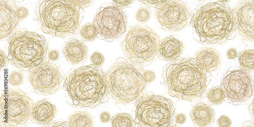 Tumbleweed seamless pattern on white. Dry herb, rolling in wind. Dry weed ball, rolling stem of dead plant decoration in western movie genre style. Metaphor of inconstancy. Vector illustration