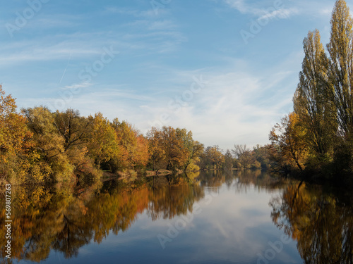 Ehemalige Baggerseen am Main bei Grafenrheinfeld, Landkreis Schweinfurt, Unterfranken, Franken, Bayern, Deutschland