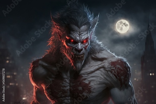 Fotografie, Obraz Terrifying werewolf