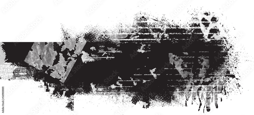 Glitch distorted grunge layer . Noise destroyed texture . Trendy defect error shapes . Overlay grunge texture . Distressed effect .Vector shapes with a halftone dots screen print texture. Glitch distorted grunge layer . Noise destroyed texture . Trendy defect error shapes . Overlay grunge texture . Distressed effect .Vector shapes with a halftone dots screen print texture.