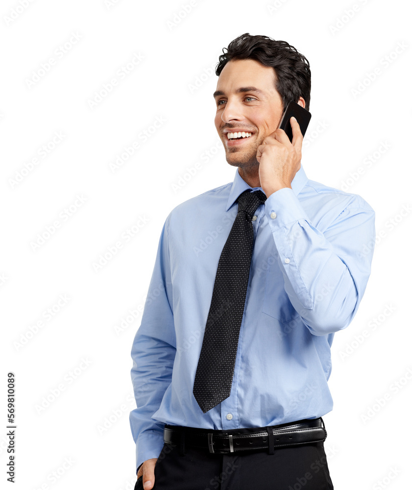 A dashing confident entrepreneur having a joyful conversation with his client over the cellphone posing with his one hand in his pocket isolated on a png background. A dashing confident entrepreneur having a joyful conversation with his client over the cellphone posing with his one hand in his pocket isolated on a png background.