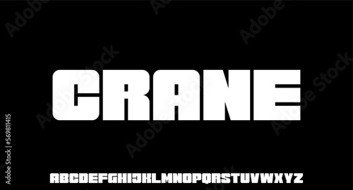 BOLD TRENDY URBAN modern geometric circular font 