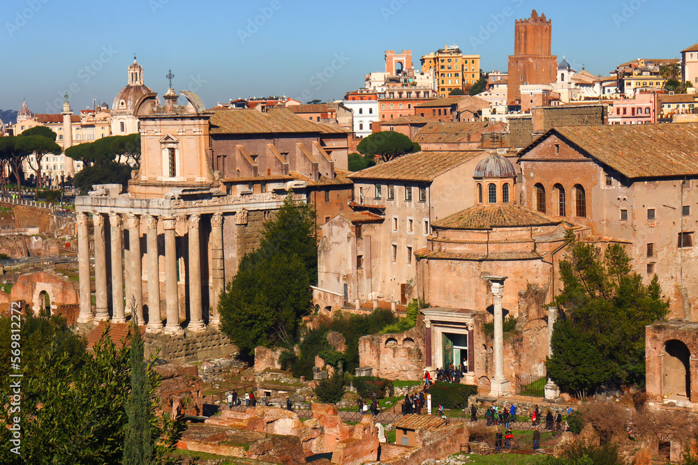Naklejka premium Scenes of Rome, Italy