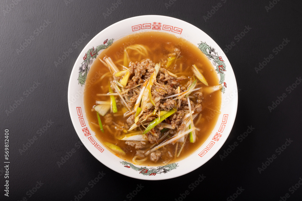 ひきにくネギラーメン