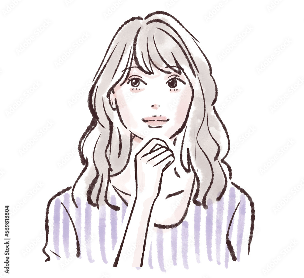 女性のイラスト素材 女性のイラスト素材