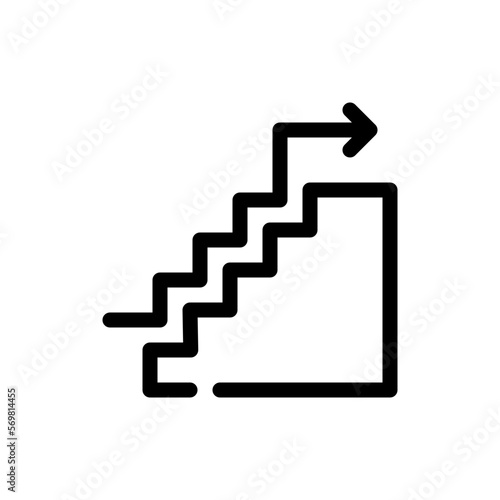 step by step line icon