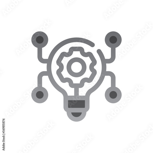 idea two tone gradient icon