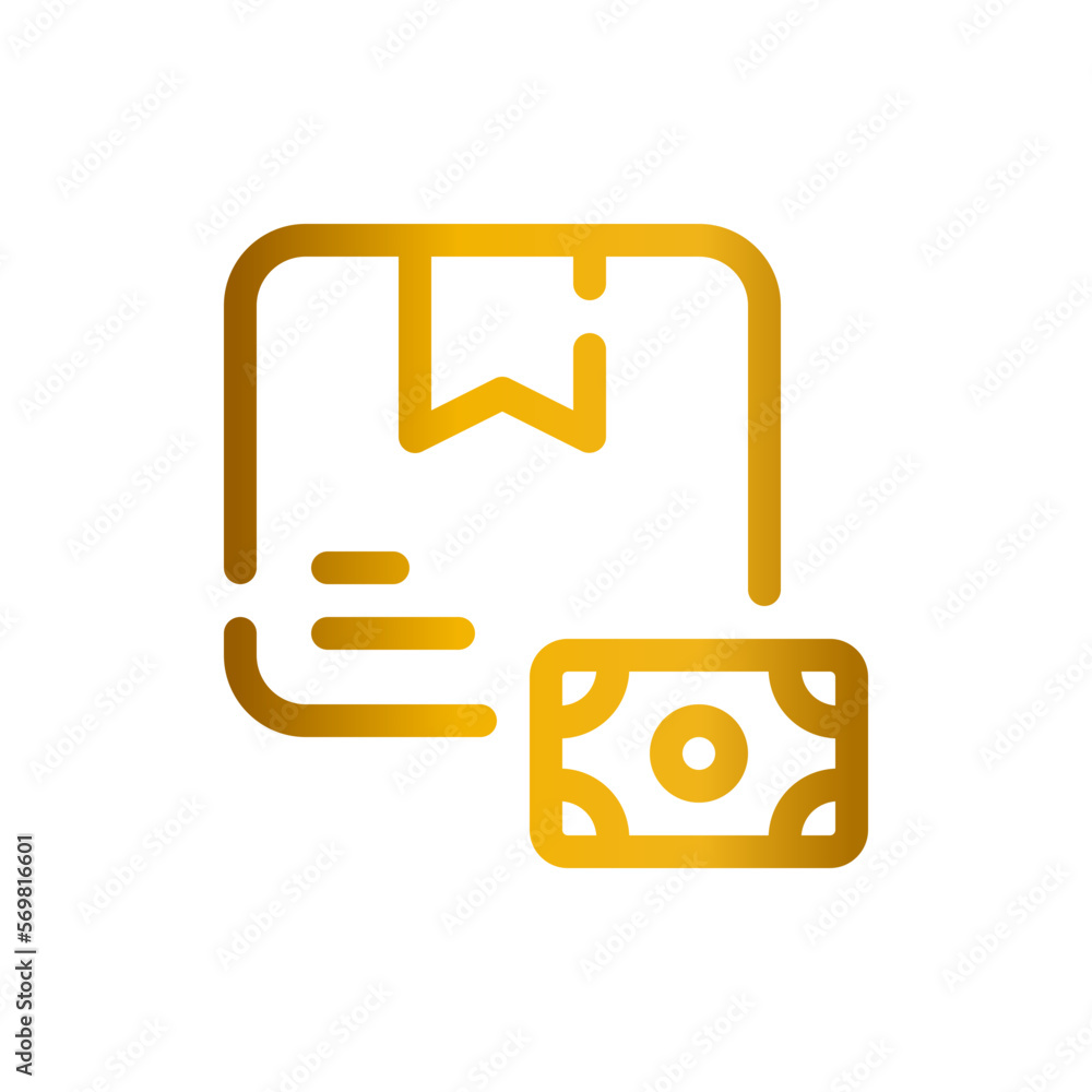 cash on delivery gradient icon cash on delivery gradient icon