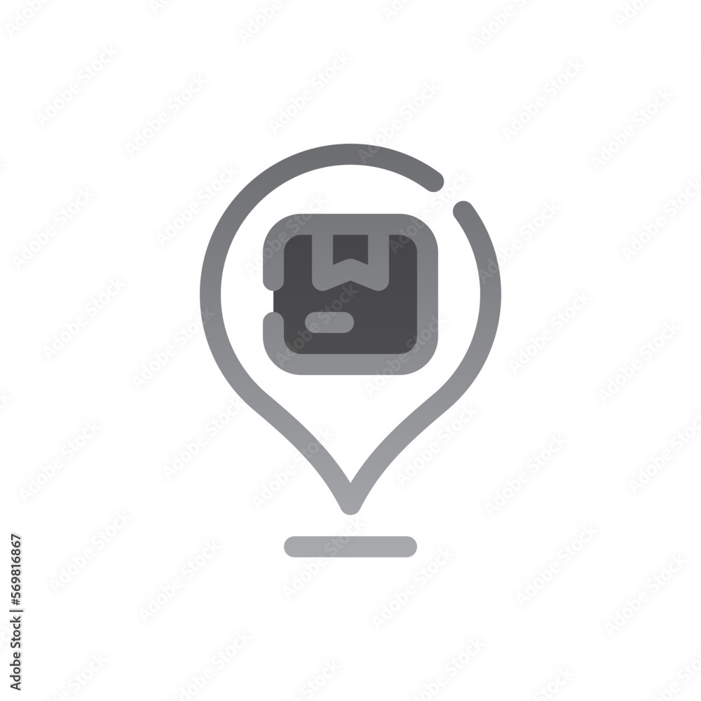 location two tone gradient icon location two tone gradient icon