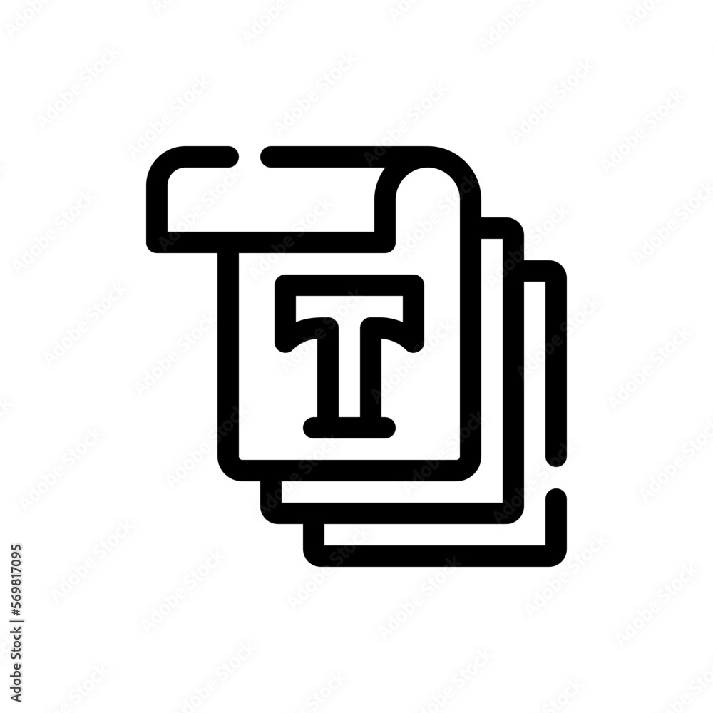 copywriting line icon copywriting line icon
