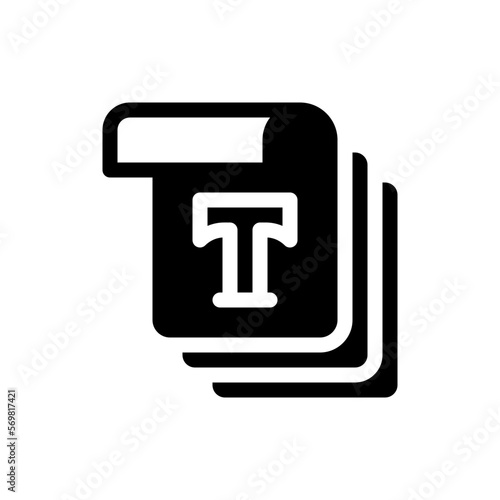 copywriting glyph icon