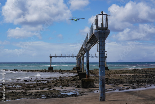 Landelichter für Anflug Leuchtfeuer im Meer für Landebahn