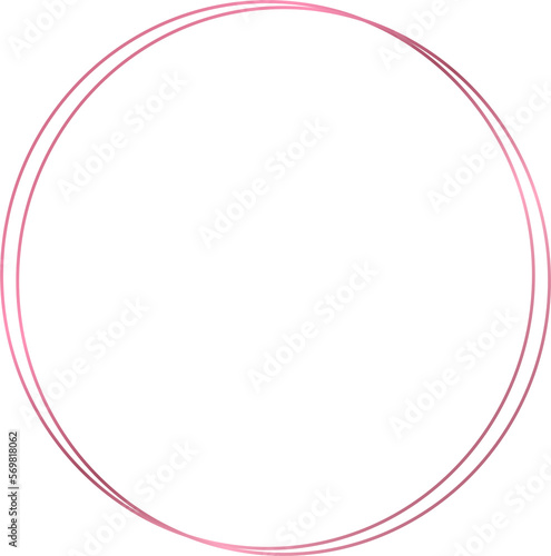 pink gold circle
