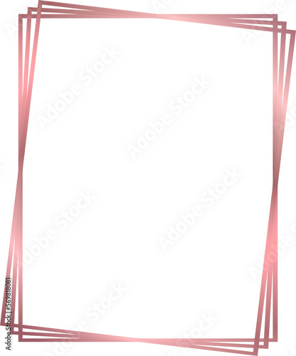 rose gold border frame