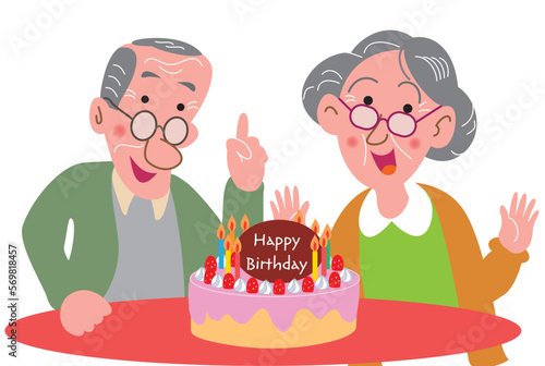 老夫婦の誕生日

