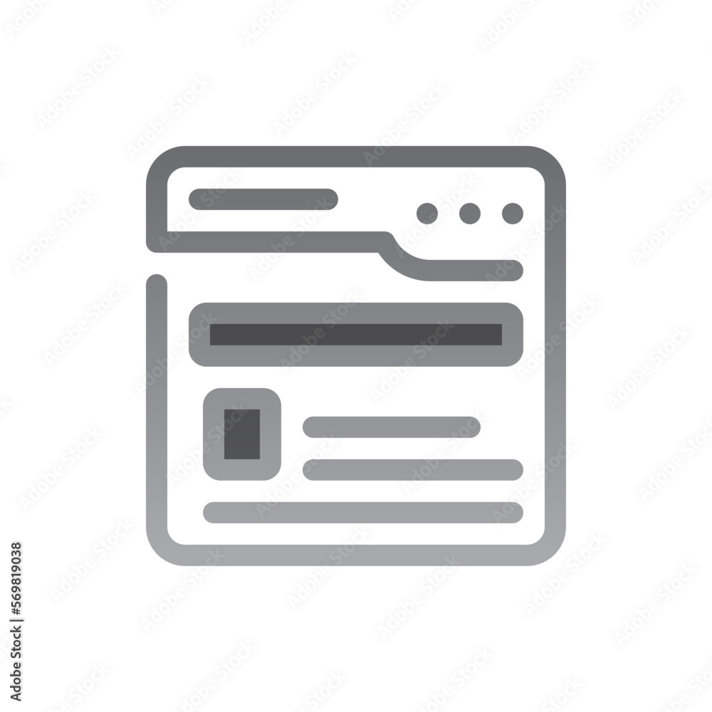 blog two tone gradient icon blog two tone gradient icon