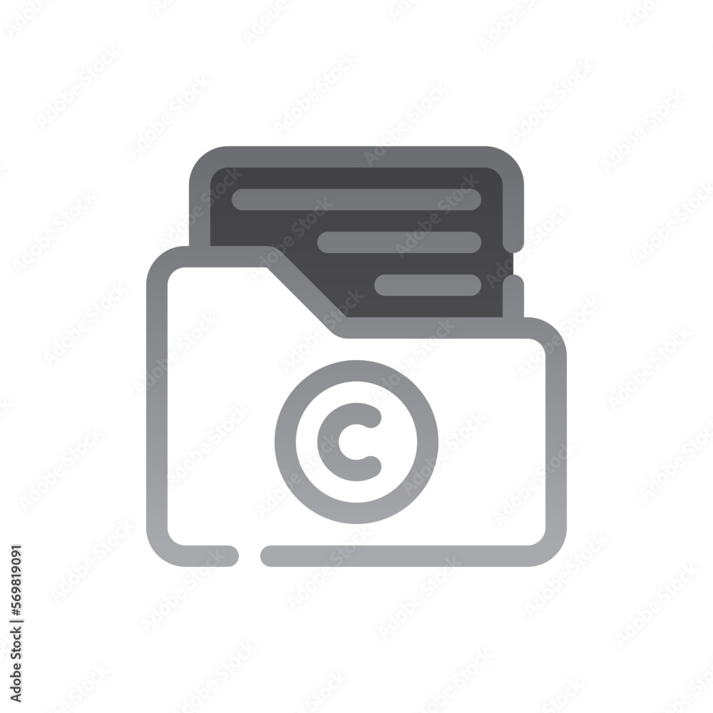 license two tone gradient icon license two tone gradient icon