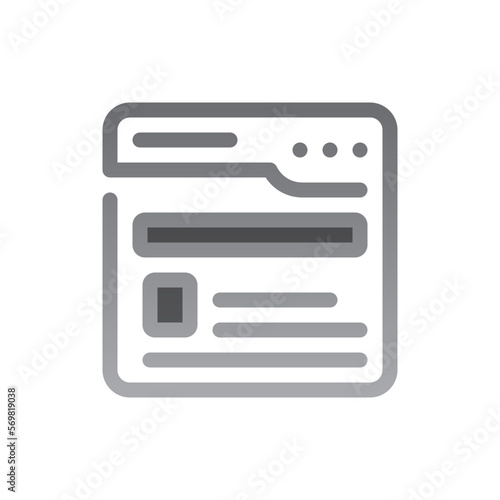 blog two tone gradient icon
