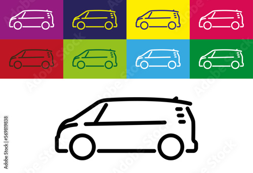 Minimalistic design of a new electric van 