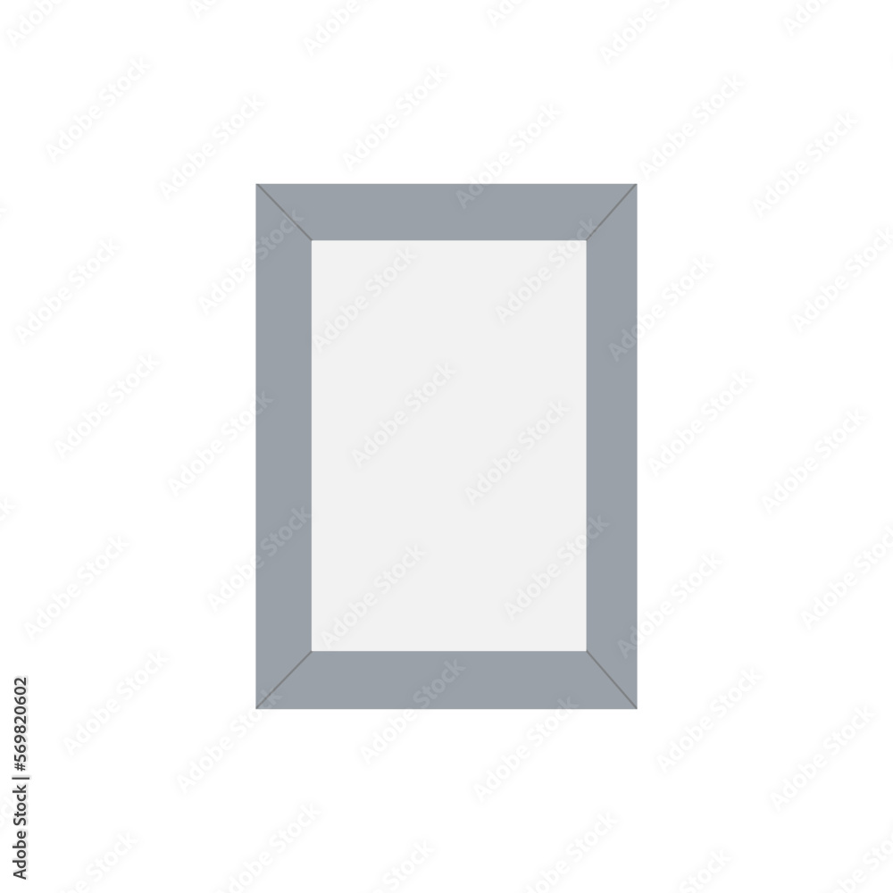 Vector image, isolated gray close-up photo frame on a white background. Graphic design. Vector image, isolated gray close-up photo frame on a white background. Graphic design.