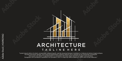 Building architecture logo design inspiration collection of architecture real estate logo Premium Vector