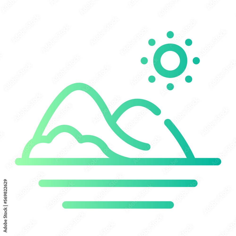 island gradient icon