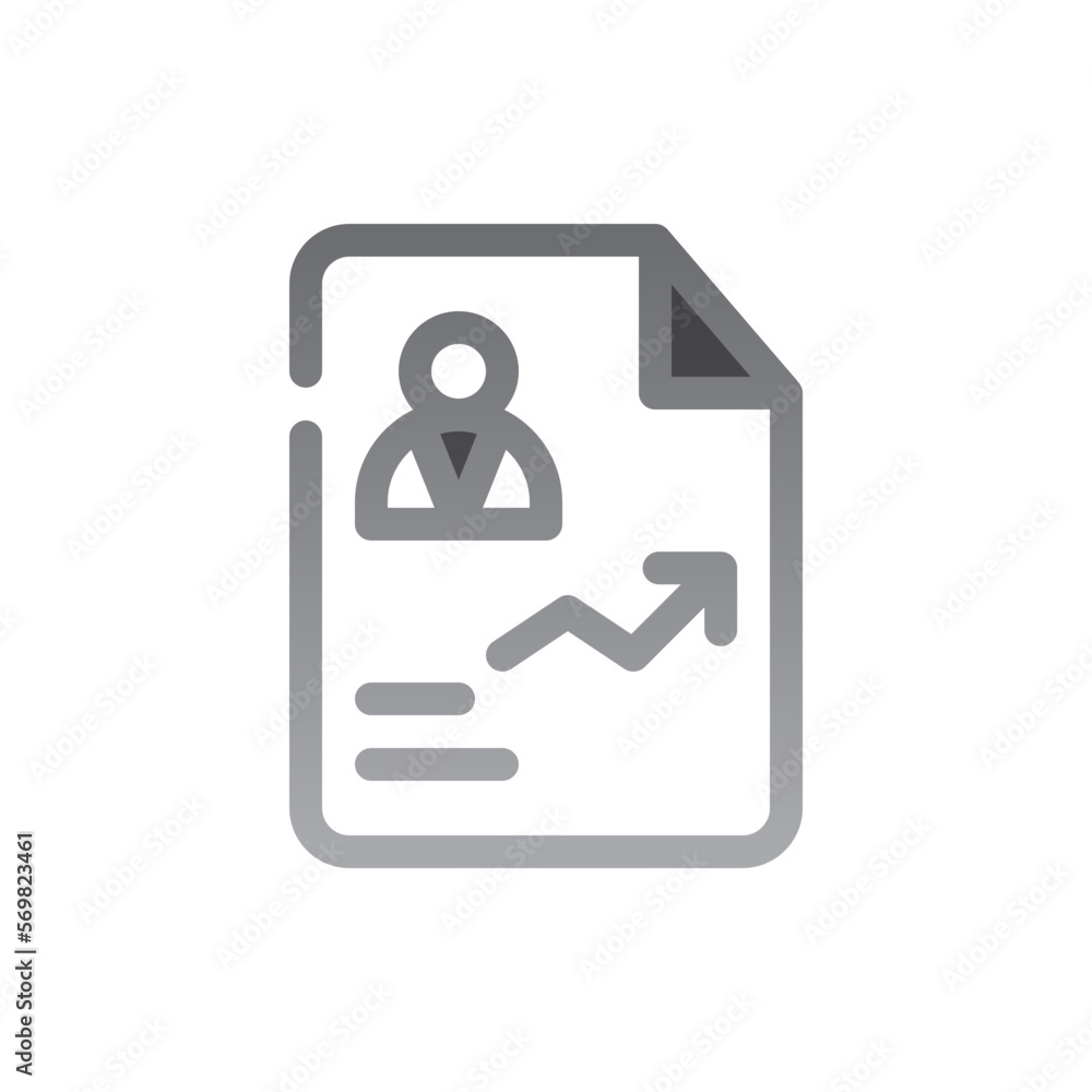 curriculum two tone gradient icon