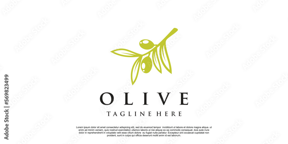 Olive oil logo design with modern concept Premium Vector Olive oil logo design with modern concept Premium Vector