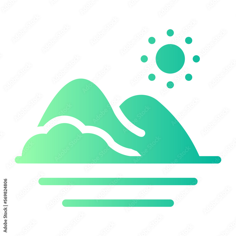 island gradient icon